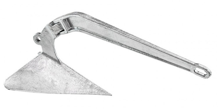 Якорь-плуг оцинкованный, 9 кг, арт. 10015341,          Мореман 