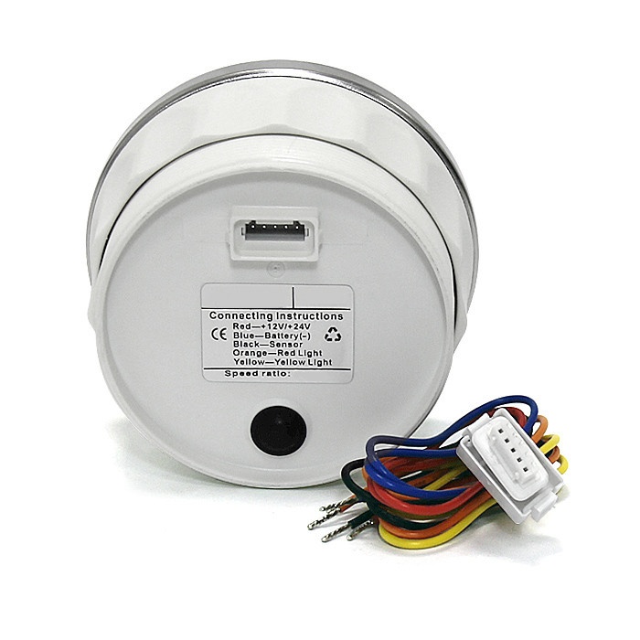 Тахометр 4000 об/мин со счетчиком моточасов (WS), SR:0.5-250, арт. KY07102,          KUS 