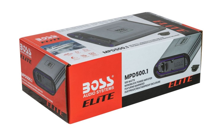 Морской усилитель BOSS MPD500.1, (1 канал, 500W), арт. MPD500.1,          Boss Audio 