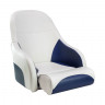 Кресло с болстером Ocean Flip Up, обивка белый/синий винил, арт. 13127-MR, MARINE ROCKET Кресло с болстером Ocean Flip Up, обивка белый/синий винил, арт. 13127-MR, MARINE ROCKET