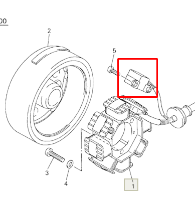 Датчик Холла Для Yamaha (8CH-85510-01-00; 8CH-85510-02-00) (KINETIX), арт. SM-01354A,          KINETIX 