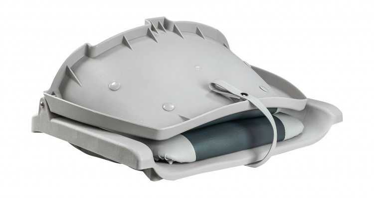 Кресло мягкое складное, обивка винил, цвет серый/угольный, арт. 75109GC-MR,          MARINE ROCKET 