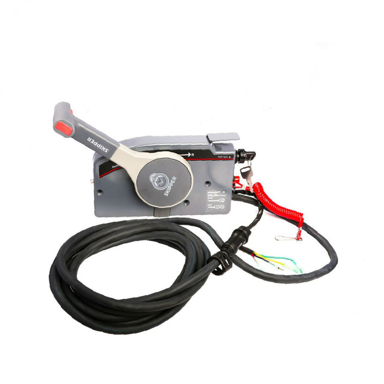 Пульт ДУ  для Yamaha 703, без кнопки гидроподъема, фишка на 7 пинов, толкает газ, арт. SK703-48230-14-P-ts,          Skipper 