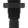 Разъем водосброса пластиковый под шланг 29 мм, черный, арт. SFDS2112501,          SeaFlo 