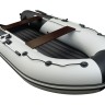 Надувная лодка ПВХ, Ривьера Компакт 3600 НДНД Комби, бронь, светло-серый/графит, арт. 00199117,  