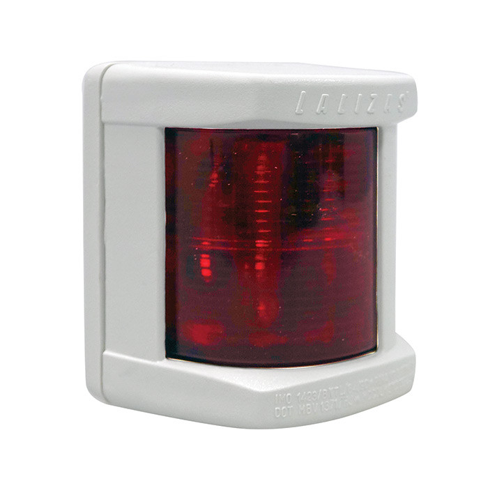 Огонь бортовой красный серии "Classic 12", белый корпус, арт. 30102,          Lalizas 