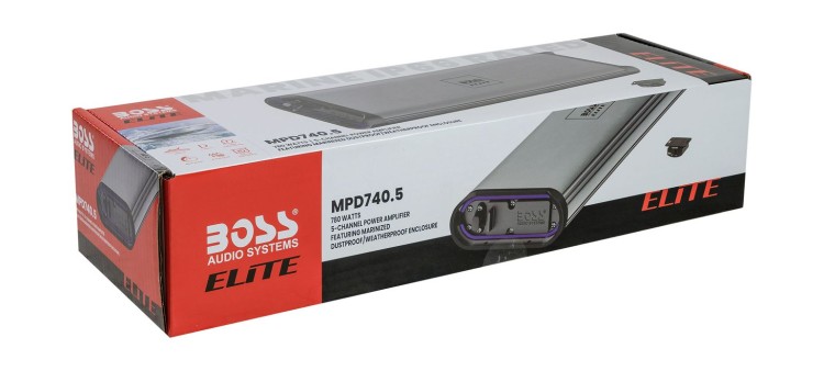 Морской усилитель BOSS MPD740.5, (5 каналов, 740W), арт. MPD740.5,          Boss Audio 