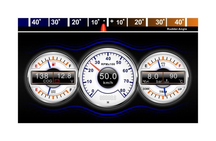 Морской многофункциональный дисплей MFD-70, 7 дюймов, сенсорный, TFT, Marine Rocket, арт. MFKMB70MRP,          Marine Rocket Prime 