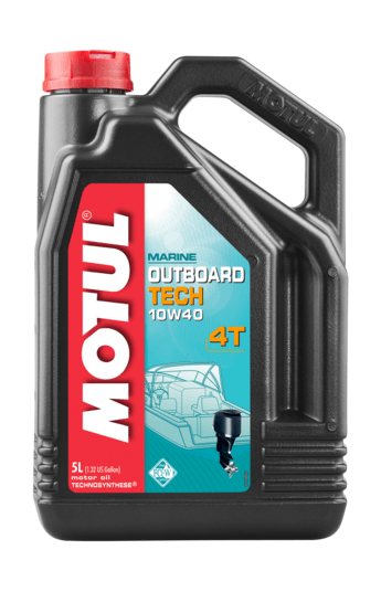 Масло моторное Motul Outboard Tech 4T 10W40, Technosynthese (5 л) 