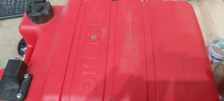 Бак топливный "Экстрим" с коннектором Yamaha, 24 л уцененный, арт. bak_ekstrim_24_utsenka,          Технохим 