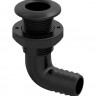Разъем водосброса угловой с обратным клапаном под шланг 16 мм, черный, арт. SFTH2062502, SeaFlo Разъем водосброса угловой с обратным клапаном под шланг 16 мм, черный, арт. SFTH2062502, SeaFlo