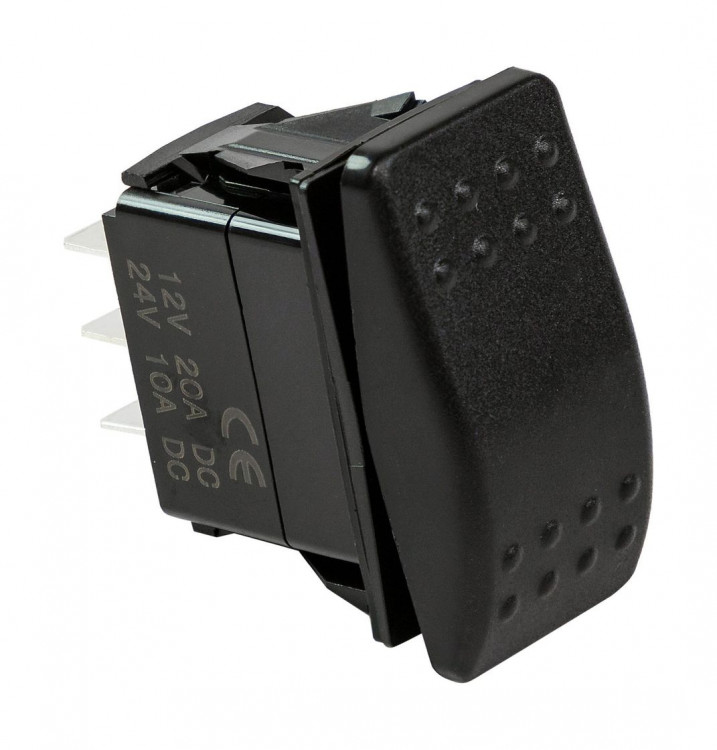 Переключатель трехпозиционный ON-OFF-ON 12В/20А 6р, арт. 4620136057455,          MARINE ROCKET 