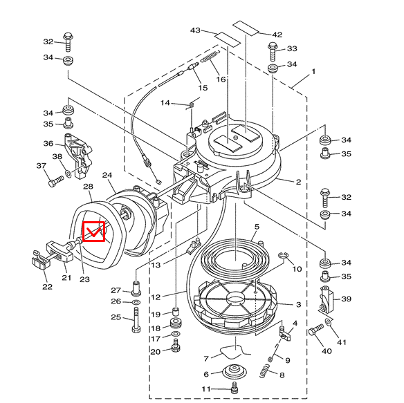 Шнур стартера Yamaha 9.9-40(1.8m) T30-07013;15F-01.01.22 (YUELANG), арт. 90790-48193-K,          TAIZHOU YUELANG POWER TECHNOLOGY 