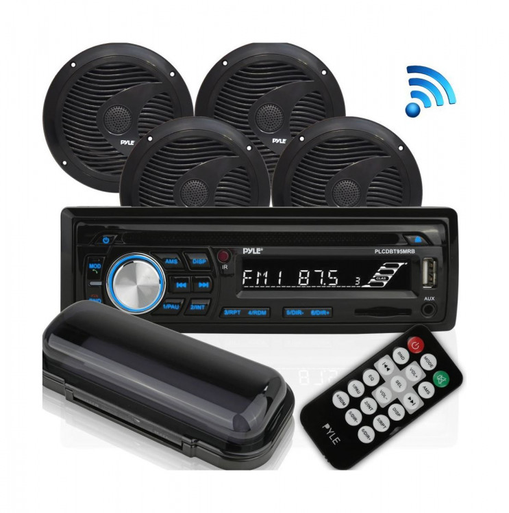 Морская акустика 1DIN PYLE PLCDBT95MRB, комплект, арт. PLCDBT95MRB,          PYLE  Морская акустика 1DIN PYLE PLCDBT95MRB, комплект, арт. PLCDBT95MRB,          PYLE