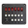 Панель выключателей c 6 клавишами, 10 предохранителями и гнездом под малый штекер, арт. 10006053,          TMC 