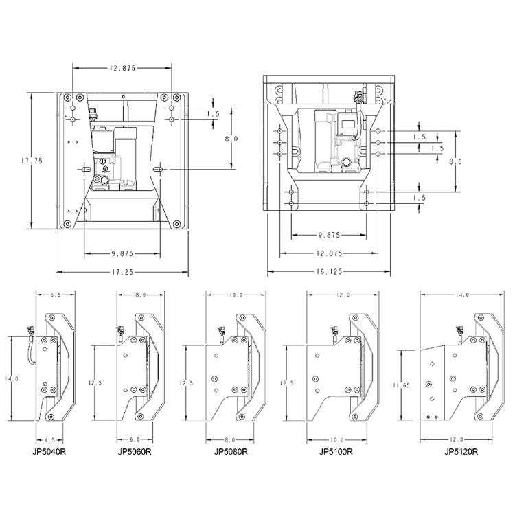Транцевый лифт с электрогидравлическим приводом, с датчиком положения, вылет 6 дюймов, арт. 10263108,          SeaStarSolutions 