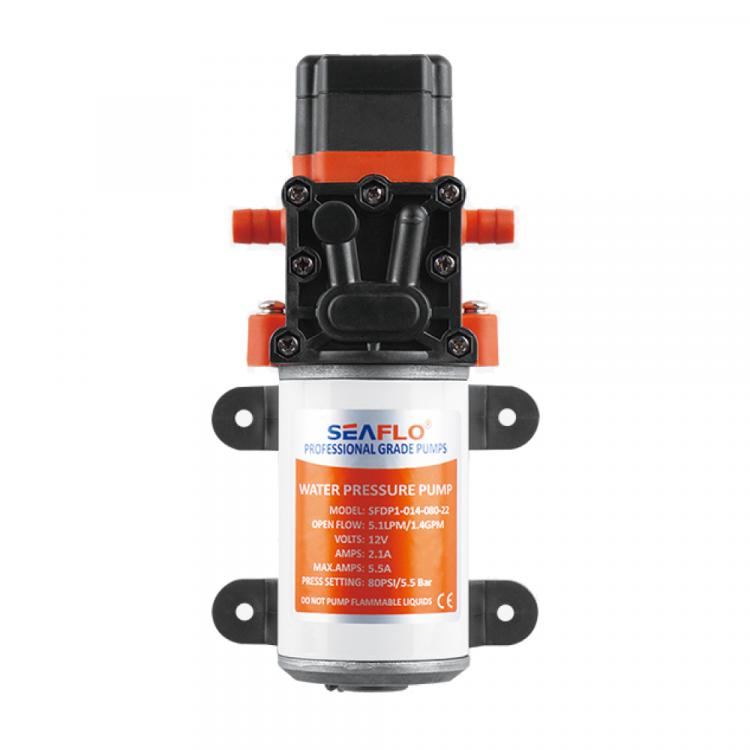 Помпа водоподающая SeaFlo мембранная, 12V 5 л/мин, 6.9 BAR, арт. SFDP1-013-100-22-ts,          SeaFlo 
