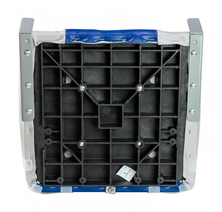 Кресло складное мягкое, обивка винил, цвет серый/синий, арт. 75121GB-MR,          MARINE ROCKET 