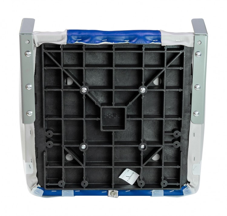 Кресло складное мягкое, обивка винил, цвет серый/синий, арт. 75121GB-MR,          MARINE ROCKET 