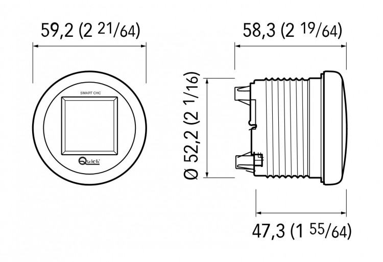 Счетчик цепи для якорной лебедки, smart, Quick, арт. FNSCHCF00000A00,          Quick 