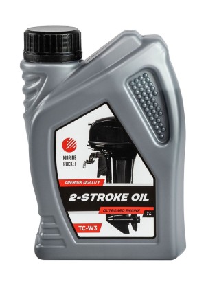 Масло 2-тактное минеральное TC-W3 Marine Rocket 1 л. (срок до 2026 г)