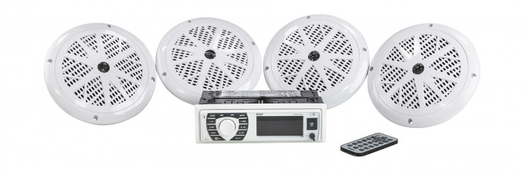 Морская акустика 1DIN PYLE PLMRKT38W, комплект, арт. PLMRKT38W,          PYLE  Морская акустика 1DIN PYLE PLMRKT38W, комплект, арт. PLMRKT38W,          PYLE