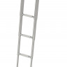 Трап телескопический складной узкий, 4 серых ступени (ширина 264 мм.), арт. 040162GT,          Техномарин 