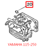 Втулка ролик рычага карбюратора Yamaha 9.9-15D; 115-225 (Yamaha), арт. 682-41291-00, YAMAHA Втулка ролик рычага карбюратора Yamaha 9.9-15D; 115-225 (Yamaha), арт. 682-41291-00, YAMAHA