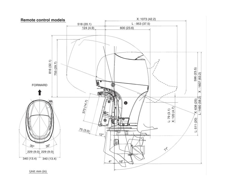Мотор лодочный Suzuki DF100BTL, арт. DF100BTL,          SUZUKI 