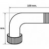 Патрубок заливной горловины бака для подключения топливного шланга д. 38 мм 