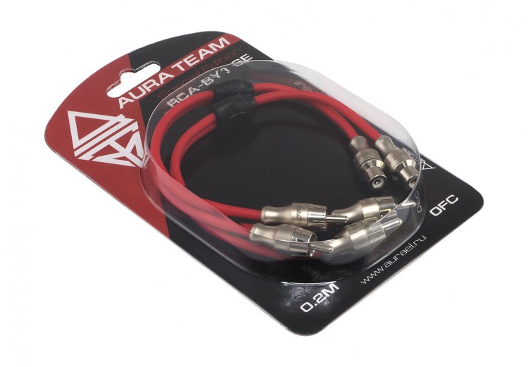 Y-коннектор (1/2) - 1мама/2 папы, 0,2м, OFC, AURA, арт. RCA-BY1SE,          Aura 