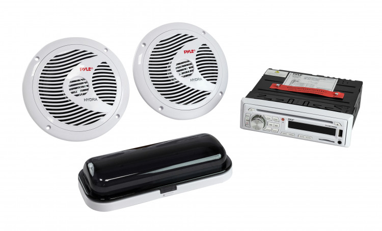 Морская акустика 1DIN PYLE PLCDBT65MRW, комплект, арт. PLCDBT65MRW,          PYLE  Морская акустика 1DIN PYLE PLCDBT65MRW, комплект, арт. PLCDBT65MRW,          PYLE