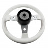 Рулевое колесо DELFINO обод белый,спицы серебряные д. 310 мм, арт. VN70103-08, Volanti Luisi Рулевое колесо DELFINO обод белый,спицы серебряные д. 310 мм, арт. VN70103-08, Volanti Luisi