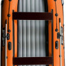 Надувная лодка ПВХ, RiverBoats RB 410 НДНД, черно-оранжевый 