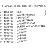 Ремкомплект карбюратора Yamaha 225/250, арт. 61AW00930100,          Yamaha 