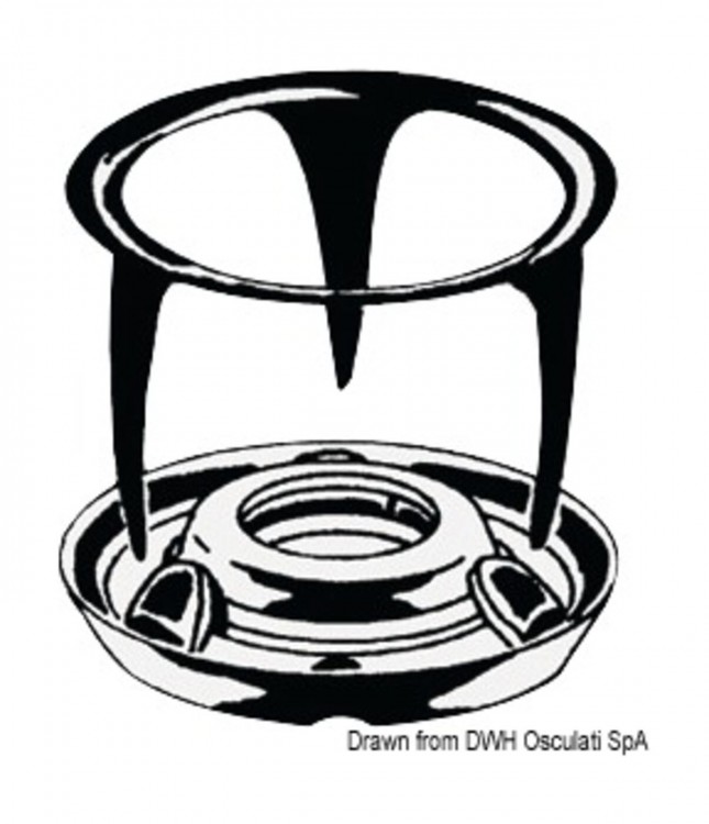 Кнопка для крепления ковровых покрытий, арт. 10-305-00,          Osculati 