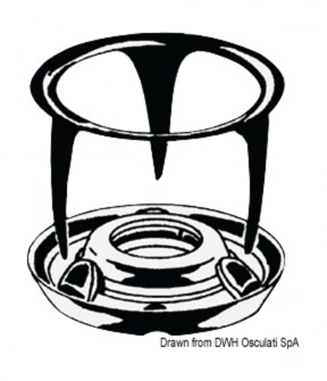 Кнопка для крепления ковровых покрытий, арт. 10-305-00,          Osculati 