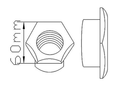 Клапан сливной для лодки ПВХ в сборе, черный, арт. SSCL00018102,          Sun Selection 