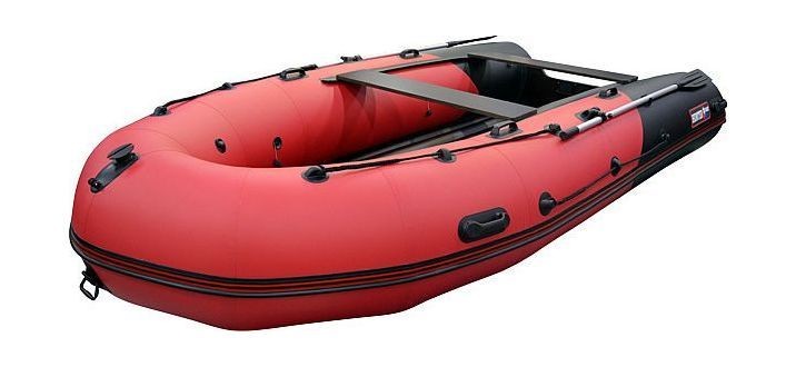 Надувная лодка ПВХ, Хантер 420 Про НДНД, красный/черный, арт. 4202412,          Hunterboat 