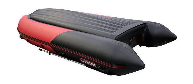 Надувная лодка ПВХ, Хантер 420 Про НДНД, красный/черный, арт. 4202412,          Hunterboat 