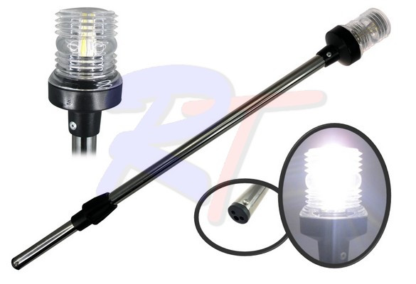 Огонь навигационный топовый, светодиодный, на стойке, RTA-00106-LLD7, арт. RTA-00106-LLD7,          Rivertec  Огонь навигационный топовый, светодиодный, на стойке, RTA-00106-LLD7, арт. RTA-00106-LLD7,          Rivertec