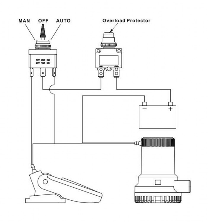 Панель управления водооткачивающей помпой SeaFlo, арт. SFSP01,          SeaFlo  Панель управления водооткачивающей помпой SeaFlo, арт. SFSP01,          SeaFlo