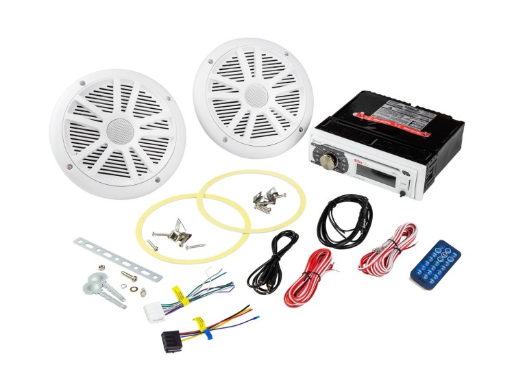 Морская аудиосистема 1DIN BOSS MCK508WB.6 (комплект2), арт. MCK508WB.6,          Boss Audio Systems 