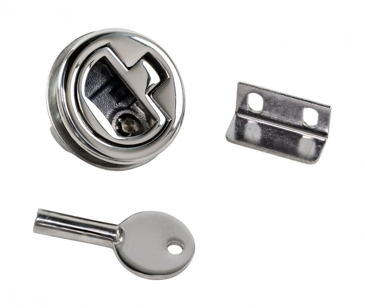 Ручка для люка врезная, утапливаемая с ключом, арт. 38-152-71,          Osculati 