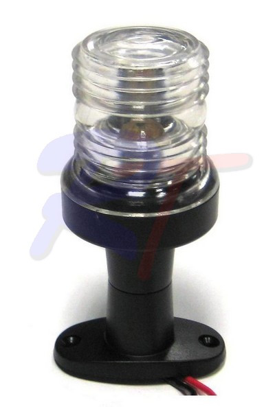 Огонь навигационный топовый на стойке, черный, RTA-00120, арт. RTA-00120,          Rivertec  Огонь навигационный топовый на стойке, черный, RTA-00120, арт. RTA-00120,          Rivertec