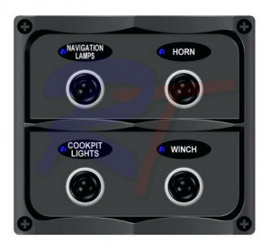 Панель выключателей, черная, RTJ-10044-BK