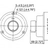 Выключатель массы "OFF-1-BOTH-2" (2 АКБ), 175 А, красный 
