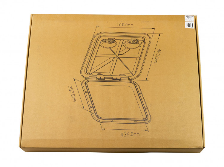 Люк смотровой SeaFlo, 460 х 510 мм, арт. SFRE146051001,          SeaFlo 