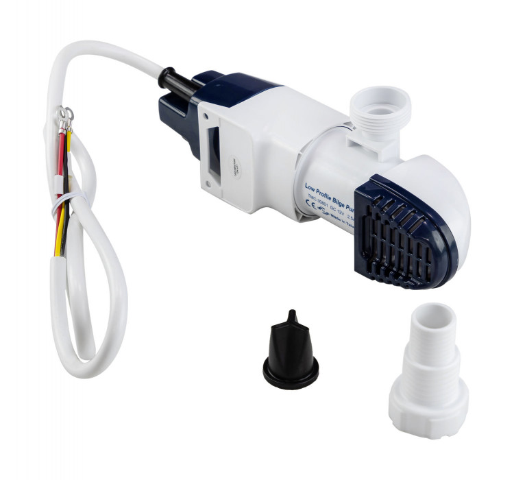 Помпа осушительная автоматическая низкопрофильная, 12 В, 500GPH (1892,5 л/ч), арт. 10049A12,          TMC 