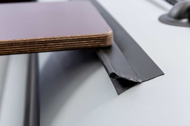 Надувная лодка ПВХ, RiverBoats RB 410 НДНД, серо-оранжевый, арт. RB410NDGO,          RiverBoats 